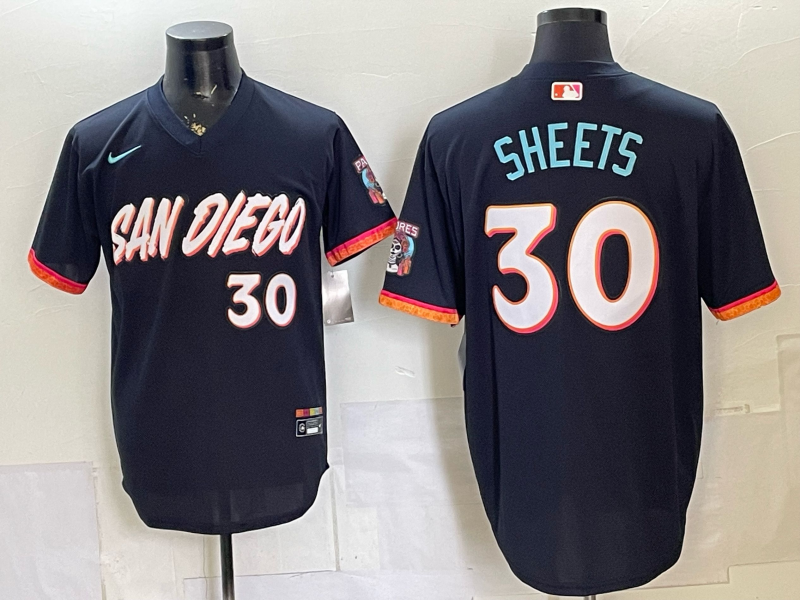 Men San Diego Padres #30 Sheets blue Nike 2026 MLB Jersey 062098